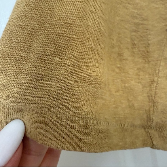 Wrap London Womens Scoop Neck Long Sleeve Top 100% Linen Size 4 - Picture 6 of 12